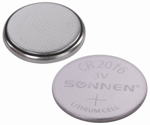 Батарейка SONNEN Lithium, CR2016, литиевая, 1 шт., в блистере, 451972