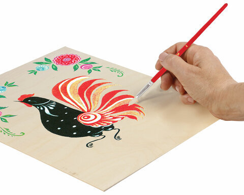 Кисти ПИФАГОР, набор 3 шт. (БЕЛКА: круглая № 3; КОЗА: круглая № 4; ЩЕТИНА: плоская № 6), пакет с европодвесом, 200229