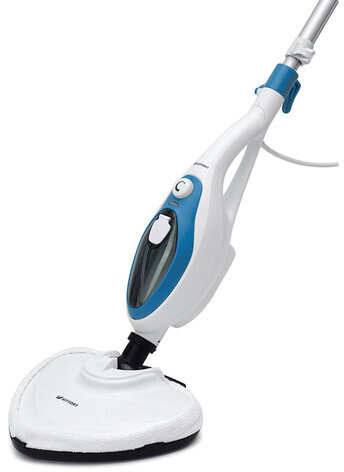 Паровая швабра KITFORT KT-1004-1, 1500 Вт, 1 бар, объем 0,35 л, голубая