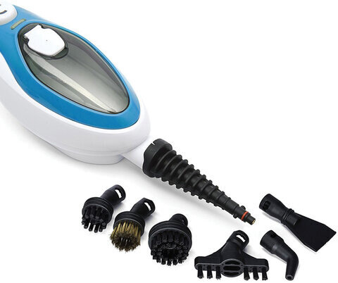 Паровая швабра KITFORT KT-1004-1, 1500 Вт, 1 бар, объем 0,35 л, голубая