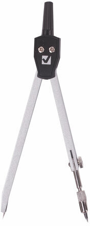 Готовальня BRAUBERG "Architect", 4 предмета: циркуль 135 мм, держатель для карандашей, точилка, грифель, 210657