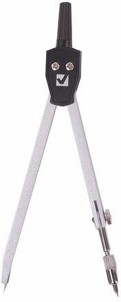 Готовальня BRAUBERG "Architect", 4 предмета: циркуль 135 мм, держатель для карандашей, точилка, грифель, 210657