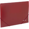 Папка на резинках BRAUBERG, стандарт, красная, до 300 листов, 0,5 мм, 221622