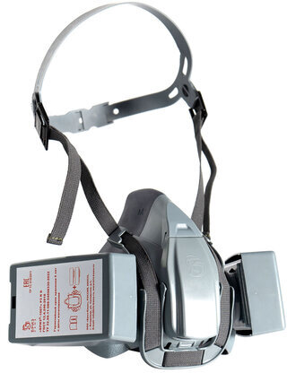 Полумаска фильтрующая БРИЗ-4206, обтюратор термопласт, без фильтров, размер L