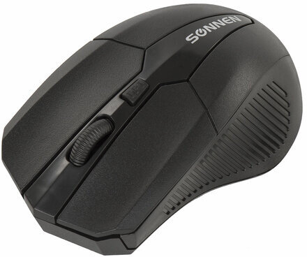 Набор беспроводной SONNEN K-648, клавиатура 117 клавиш, мышь 4 кнопки 1600 dpi, черный, 513208