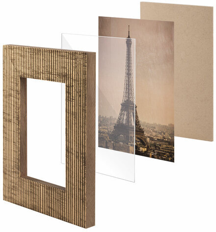 Рамка из мангового дерева BRAUBERG LOFT ANCIENT, фото 13х18 см, акриловый экран, 22х27 см, 391285