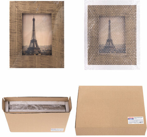 Рамка из мангового дерева BRAUBERG LOFT ANCIENT, фото 13х18 см, акриловый экран, 22х27 см, 391285