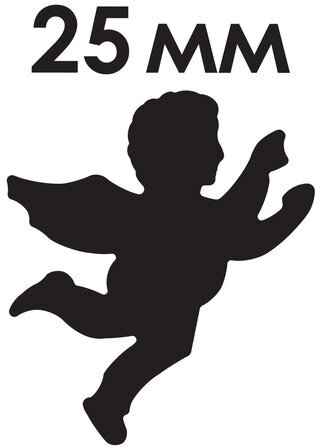 Дырокол фигурный "Ангел", диаметр вырезной фигуры 25 мм, ОСТРОВ СОКРОВИЩ, 227167