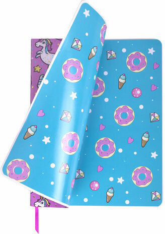 Дневник 1-4 класс 48 л., кожзам (гибкая), печать, фольга, ЮНЛАНДИЯ, "Unicorns", 106164