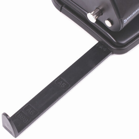 Дырокол металлический BRAUBERG "Office-Expert", до 35 листов, черно-синий, 228605