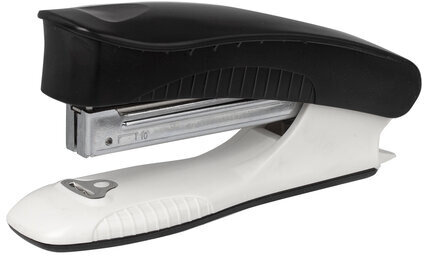 Степлер №10 BRAUBERG "METROPOLIS", до 20 листов, с антистеплером, черный, 228750