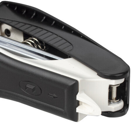 Степлер №10 BRAUBERG "METROPOLIS", до 20 листов, с антистеплером, черный, 228750