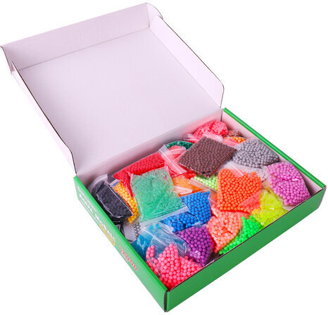 Аквамозаика 30 цветов 12000 бусин, с трафаретами, инструментами, аксессуарами, BRAUBERG KIDS, 664917