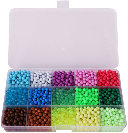 Аквамозаика 30 цветов 12000 бусин, с трафаретами, инструментами, аксессуарами, BRAUBERG KIDS, 664917