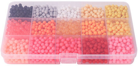 Аквамозаика 30 цветов 12000 бусин, с трафаретами, инструментами, аксессуарами, BRAUBERG KIDS, 664917