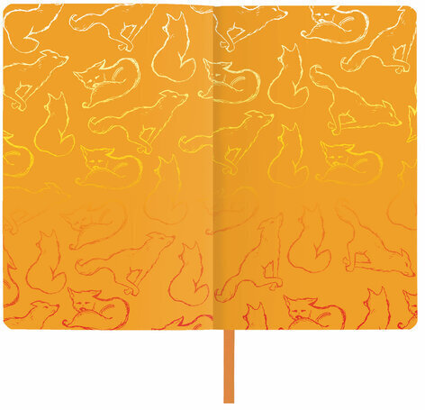 Ежедневник недатированный А5 (138х213 мм), BRAUBERG VISTA, под кожу, гибкий, 136 л., "Fox king", 112023