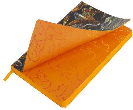 Ежедневник недатированный А5 (138х213 мм), BRAUBERG VISTA, под кожу, гибкий, 136 л., "Fox king", 112023