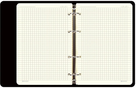 Тетрадь на кольцах А5 (180х220 мм), 80 л., под кожу, BRAUBERG VISTA, "Meow", 112127