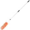 Пипидастр (сметка-метелка) для уборки пыли LAIMA (метелка 30 см, рукоятка телескопическая 160 см), оранжевая, 603619