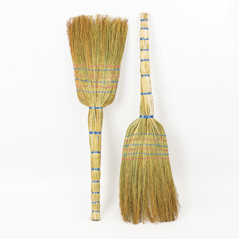 Веник сорго 6-ти прошивной ЛЮБАША ПРЕМИУМ, 400-440 г, ширина метелки 30-35 см, длина 79 см, 604230