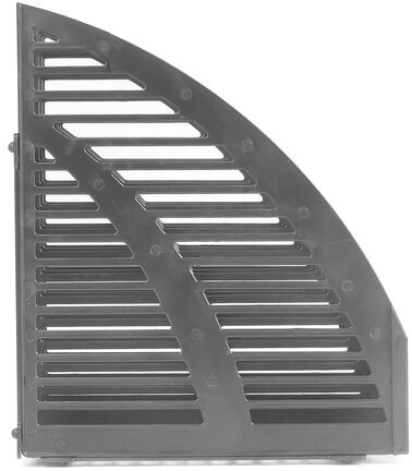 Лоток вертикальный для бумаг STAFF, 245х165х285 мм, 3 отделения, сетчатый, сборный, серый, 237294