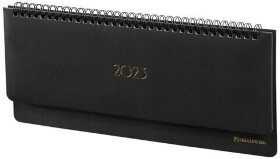 Планинг датированный 2023 305х140 мм BRAUBERG "Select", балакрон, черный, 113997