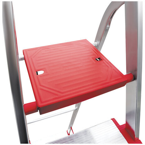 Стремянка алюминиевая 5 ШИРОКИХ СТУПЕНЕЙ 13 см, площадка 1,1 м, нагрузка 225 кг, вес 5,1 кг, НОВАЯ ВЫСОТА, НВ, 5110105/3117105