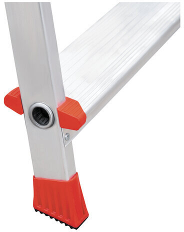 Стремянка алюминиевая 5 ШИРОКИХ СТУПЕНЕЙ 13 см, площадка 1,1 м, нагрузка 225 кг, вес 5,1 кг, НОВАЯ ВЫСОТА, НВ, 5110105/3117105