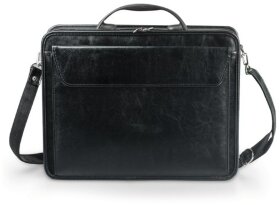 Портфель &quot;Паритет&quot;, 38х29х6 см, искусственная кожа, 3 отделения, на молнии, черный