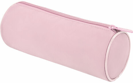 Пенал-тубус BRAUBERG, с эффектом Soft Touch, мягкий, пастельно-розовый, 22х8 см, 272299