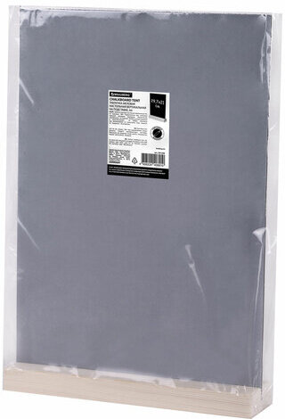 Табличка меловая настольная А4, вертикальная, на деревянной подставке, ПВХ, черная, BRAUBERG, 291298