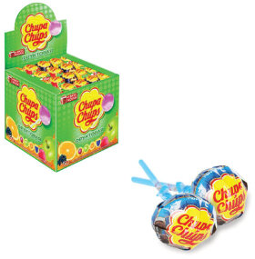 Карамель CHUPA CHUPS (Чупа-Чупс) фруктовая с соком + кола, 12 г, 61888