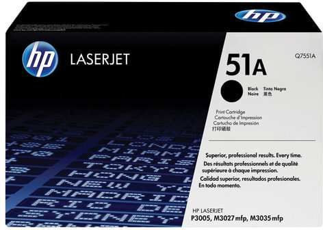 Картридж лазерный HP (Q7551A) LaserJet M3035/3027/P3005 и другие, №51А, оригинальный, ресурс 6500 страниц