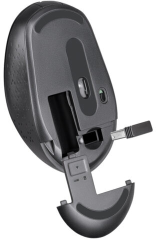 Мышь беспроводная DEFENDER Auris MB-027, USB, 3 кнопки + 1 колесо-кнопка, оптическая, черная, 52027