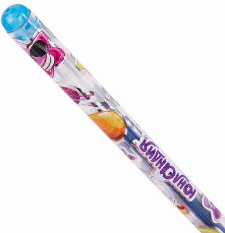 Ручки гелевые ЮНЛАНДИЯ, НАБОР 6 ЦВЕТОВ, БЛЕСТКИ, корпус с печатью, узел 0,7 мм, линия письма 0,5 мм, 142802