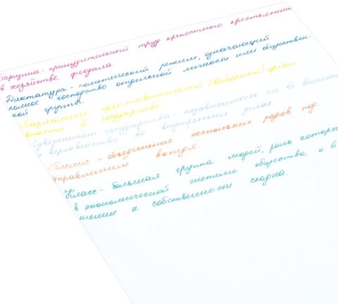 Ручки гелевые ЮНЛАНДИЯ, НАБОР 6 ЦВЕТОВ, БЛЕСТКИ, корпус с печатью, узел 0,7 мм, линия письма 0,5 мм, 142802