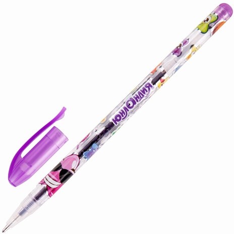 Ручки гелевые ЮНЛАНДИЯ, НАБОР 6 ЦВЕТОВ, БЛЕСТКИ, корпус с печатью, узел 0,7 мм, линия письма 0,5 мм, 142802