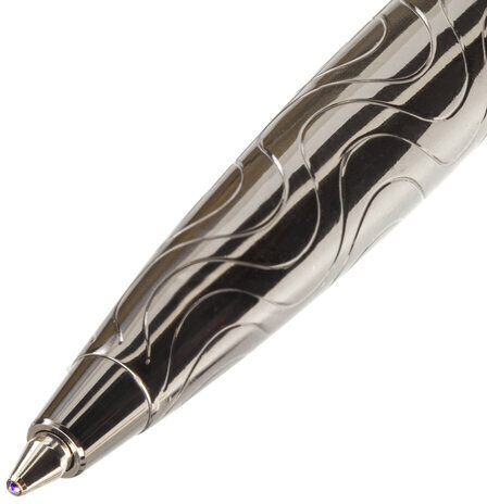 Ручка подарочная шариковая GALANT "NUANCE", корпус оружейный металл, детали оружейный металл, узел 0,7 мм, синяя, 143508