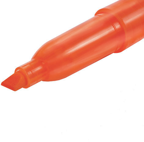 Текстовыделитель BRAUBERG "Vivid", ОРАНЖЕВЫЙ, круглый корпус, линия 1-3 мм, 151230