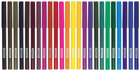 Фломастеры ПИФАГОР "ЭНИКИ-БЕНИКИ", 24 цвета, вентилируемый колпачок, 151403