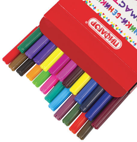 Фломастеры ПИФАГОР "ЭНИКИ-БЕНИКИ", 24 цвета, вентилируемый колпачок, 151403