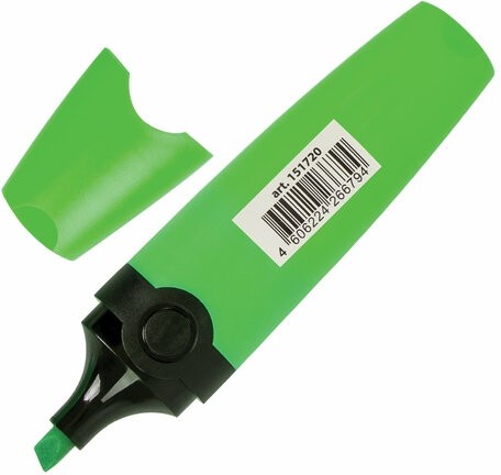 Текстовыделитель BRAUBERG "DELTA", ЗЕЛЕНЫЙ, линия 1-5 мм, 151720