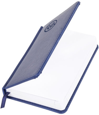 Ежедневник датированный 2025 МАЛЫЙ ФОРМАТ 100х150 мм А6, BRAUBERG "Favorite", под кожу, синий, 115742