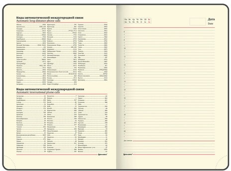 Ежедневник недатированный БОЛЬШОЙ ФОРМАТ 210х297 мм А4, BRAUBERG "Iguana", под кожу, 160 л., черный,114452