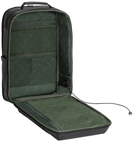 Рюкзак-сумка HEIKKI PRIORITY (ХЕЙКИ) с отделением для ноутбука, 2 отделения, черный, 45x31x15 см, 272587