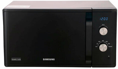 Микроволновая печь SAMSUNG MS23K3614AK/BW, объем 23 л, мощность 800 Вт, механическое управление