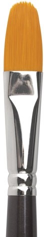 Кисть художественная проф. BRAUBERG ART CLASSIC, синтетика жесткая, овальная, № 14, длинная ручка, 200683