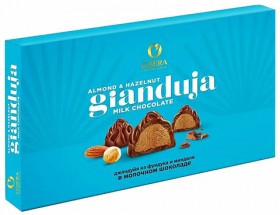 Конфеты шоколадные O'ZERA &quot;Gianduia&quot; с шоколадной пастой из фундука и миндаля, 220 г, РЕК764