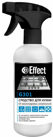 Средство для чистки плит, духовок, грилей от жира/нагара 500 мл, EFFECT "Gamma 301", распылитель, 25681