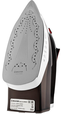 Утюг BRAYER BR4005, 2400 Вт, керамическое покрытие, самоочистка, антикапля, антинакипь, автоотключение, коричневый